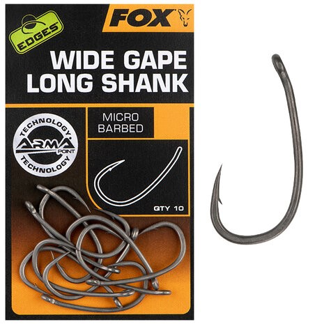 FOX WIDE GAPE LONG SHANK