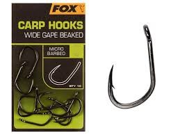FOX CARP HOOKS WIDE GAPE BEAKED