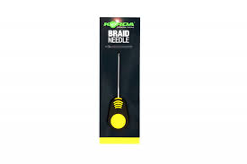 KORDA BRAIDED HAIR NEEDLE 7CM  YELLOW
